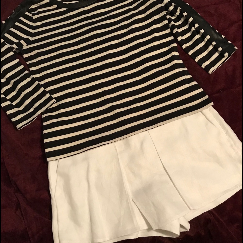 J Crew white Linen Skorts sz 10 NWOT